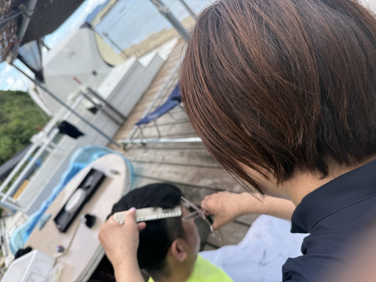 施術の様子
